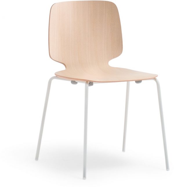 Babila-2710-houten-stoel-met-metalen-vierpoot-frame-fsc-100-gecertificeerd