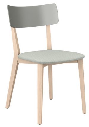 Brunner gestoffeerde stapelbare houten stoel due 3818