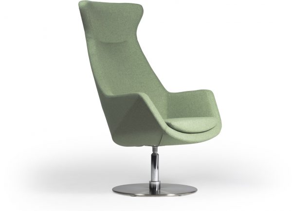 Lois-3801-2-gestoffeerde-ontvangst-lounge-fauteuil-op-schotelvoet-in-mat-rvs