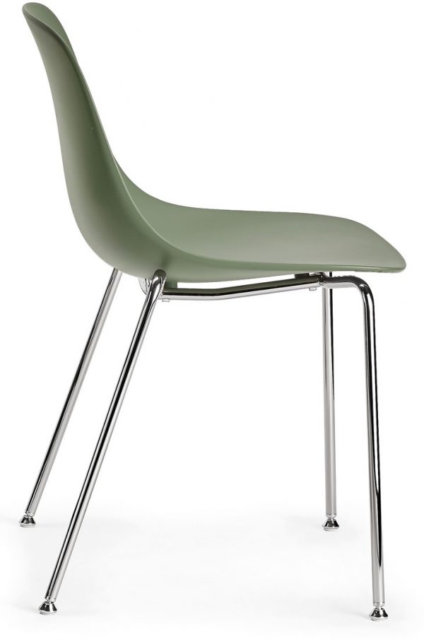 Pure-loop-mono-vierpoot-stoel-met-een-kunststof-zitschaal
