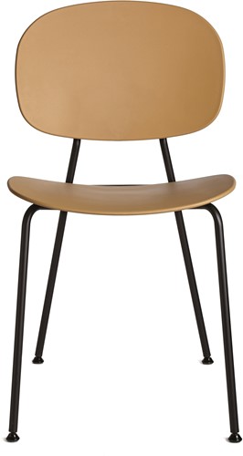 Tondina pcr vierpoots – design stoel van gerecycled kunststof met ronde vormen en minimalistisch frame